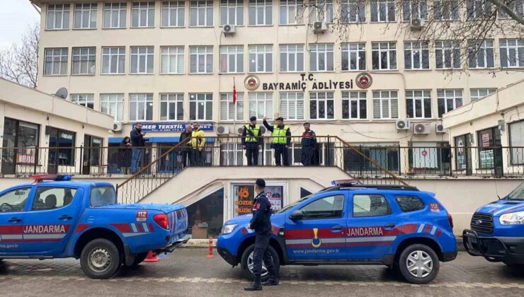 Çanakkale’de pompalı tüfekle cinayet zanlıları adliyeye sevk edildi